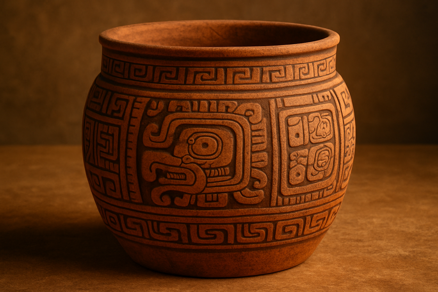 An ancient Mayan ceramic vessel carrying centuries of human history